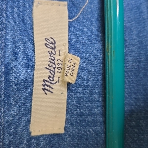Madewell Denim Blue Knit Top - Picture 2 of 2